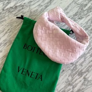 Bottega Veneta Mini Jodie in Bliss Washed (light pink)